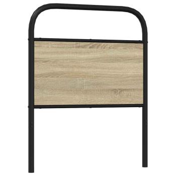 Kopfteil Sonoma-Eiche 80 cm Stahl und Holzwerkstoff