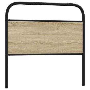 ARDEBO.de - Kopfteil Sonoma-Eiche 100 cm Stahl und Holzwerkstoff