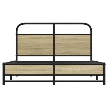 Bettgestell ohne Matratze 120x190 cm Sonoma-Eiche Holzwerkstoff