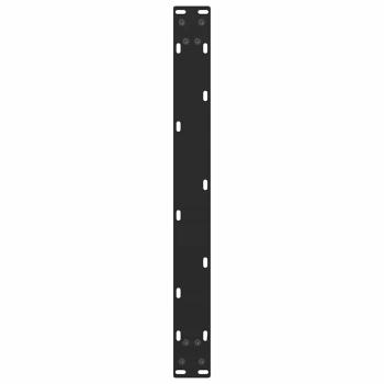 Couchtischbeine Schwarz 2 Stk. 70x(30-31) cm Stahl
