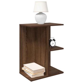 ARDEBO.de - Nachttische 2 Stk. Braun Eichen-Optik 46,5x29x61 Holzwerkstoff