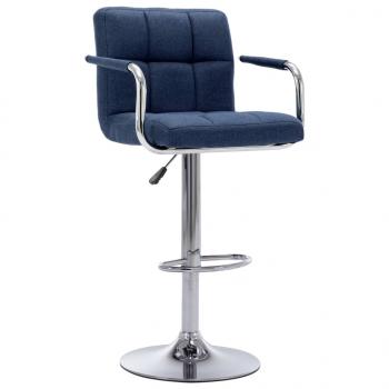 ARDEBO.de - Barhocker Blau Stoff