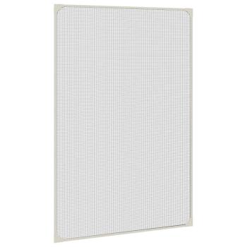 Magnet-Insektenschutz für Fenster Weiß 80x120 cm