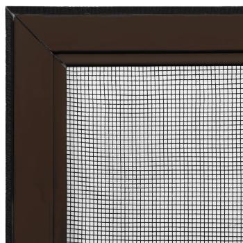 Ausziehbarer Insektenschutz für Fenster Braun (100-193)x75 cm