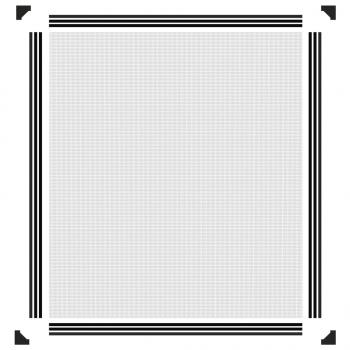 Magnet-Insektenschutz für Fenster Anthrazit 120x140 cm