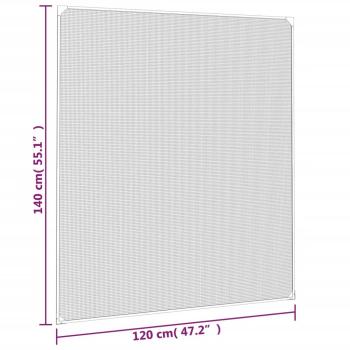 Magnet-Insektenschutz für Fenster Anthrazit 120x140 cm