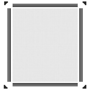 Magnet-Insektenschutz für Fenster Anthrazit 130x150 cm