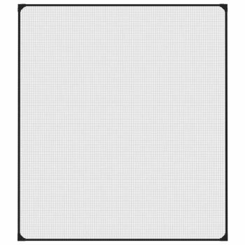 Magnet-Insektenschutz für Fenster Anthrazit 130x150 cm