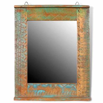 Badmöbel Waschbeckenunterschrank mit Spiegel Massivholz