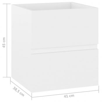Waschbeckenunterschrank Weiß 41x38,5x45 cm Holzwerkstoff
