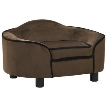 ARDEBO.de - Hundesofa Braun 67x47x36 cm Plüsch