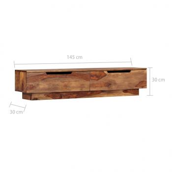 TV-Schrank 145x30x30 cm Massivholz