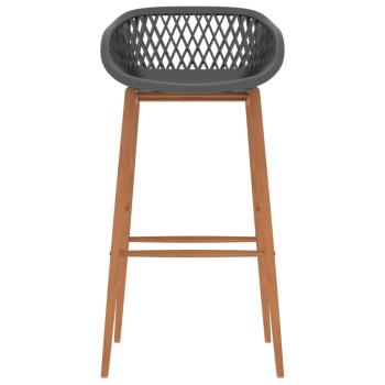 Barhocker 2 Stk. Grau