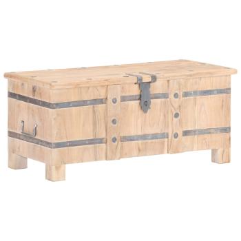 Truhe 90x40x40 cm Massivholz Akazie