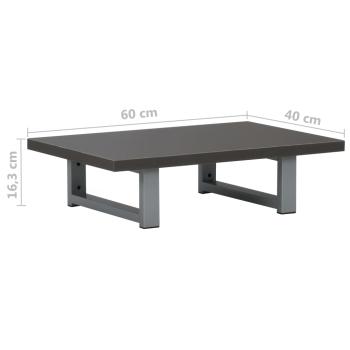 2-tlg. Badmöbel-Set Keramik Grau