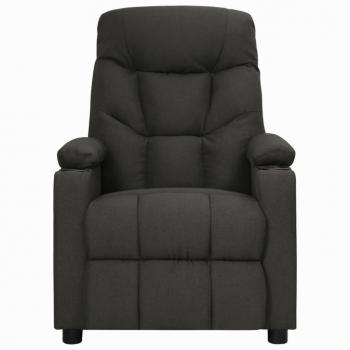 Massagesessel mit Aufstehhilfe Schwarz Stoff