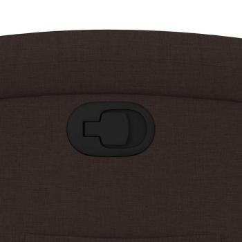 Relaxsessel mit Aufstehhilfe Dunkelbraun Stoff