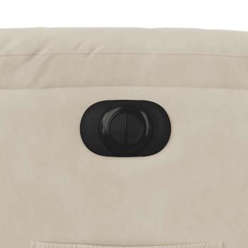 Relaxsessel mit Aufstehhilfe Elektrisch Beige Mikrofasergewebe