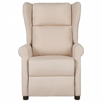 Massagesessel Creme Stoff