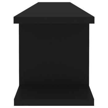Wandregale 2 Stk. Schwarz 105x18x20 cm Holzwerkstoff