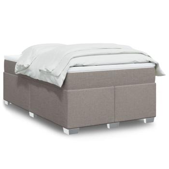 ARDEBO.de - Boxspringbett mit Matratze Taupe 120x190 cm Stoff