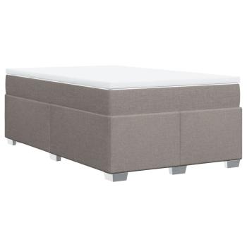 Boxspringbett mit Matratze Taupe 120x190 cm Stoff