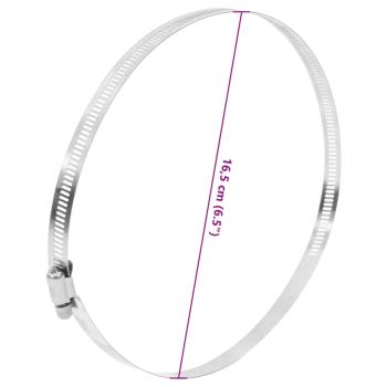 Schlauchschellen 6 Stk. 91-165 mm Edelstahl 304