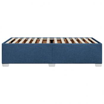 Bettgestell Blau 90x190 cm Stoff