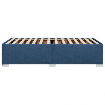 Bettgestell Blau 90x200 cm Stoff