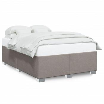 ARDEBO.de - Bettgestell ohne Matratze Taupe 140x190 cm Stoff