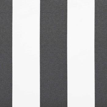 Markise Einziehbar Anthrazit und Weiß 3x2,5 m Stoff & Aluminium