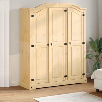 ARDEBO.de - Kleiderschrank Corona 151,5x52x186 cm Massivholz Kiefer