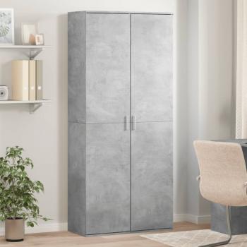 ARDEBO.de - Highboard Betongrau 80x35x180 cm Holzwerkstoff