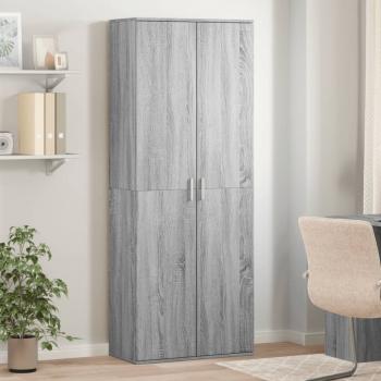 ARDEBO.de - Highboard Grau Sonoma 70x35x180 cm Holzwerkstoff