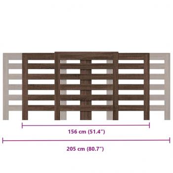 Heizkörperverkleidung Eichen-Optik 205x21,5x83,5 cm