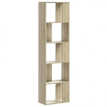 Bücherregal 5 Böden Sonoma-Eiche 45x23,5x162,5 cm Holzwerkstoff