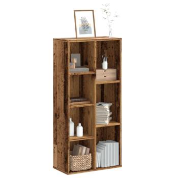 ARDEBO.de - Bücherregal Altholz-Optik 50x25x105 cm Holzwerkstoff