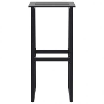 Barhocker 4 Stk. Schwarz 38x38x80 cm Pulverbeschichteter Stahl