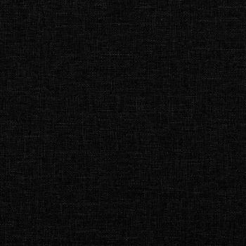 Boxspringbett mit Matratze Schwarz 90x200 cm Stoff