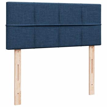 Boxspringbett mit Matratze Blau 120x190 cm Stoff