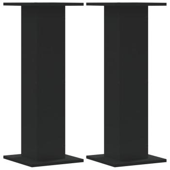 Lautsprecherständer 2 Stk. Schwarz 30x30x80 cm Holzwerkstoff