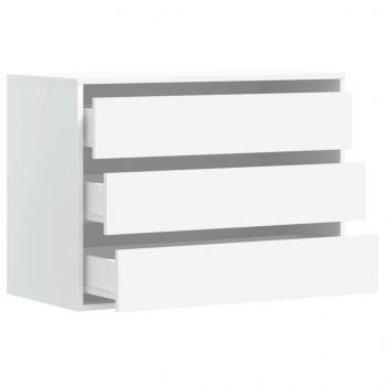 Kommode Weiß 80x41x58 cm Holzwerkstoff