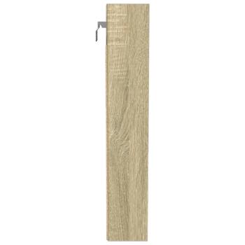 Vitrinenschrank Sonoma-Eiche 100x8,5x50 cm Holzwerkstoff