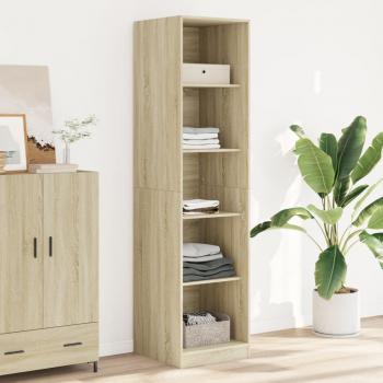 ARDEBO.de - Kleiderschrank Sonoma-Eiche 50x50x200 cm Holzwerkstoff