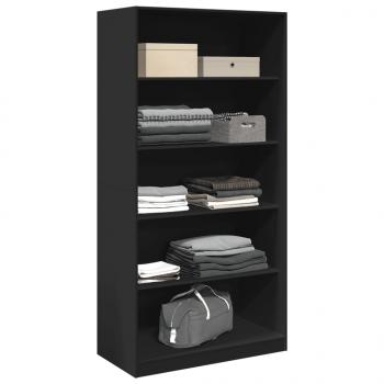 Kleiderschrank Schwarz 100x50x200 cm Holzwerkstoff