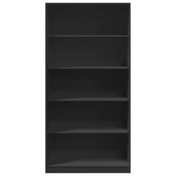 Kleiderschrank Schwarz 100x50x200 cm Holzwerkstoff
