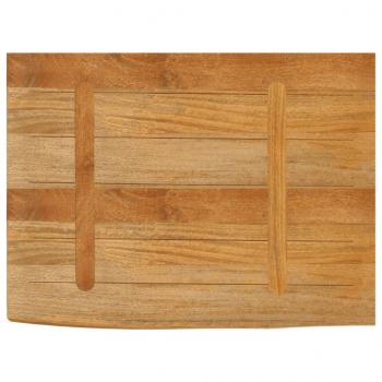Tischplatte mit Baumkante 80x60x2,5 cm Massivholz Mango