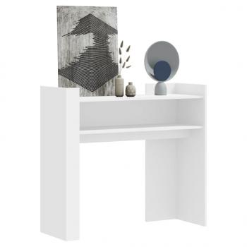 ARDEBO.de - Konsolentisch Weiß 100x35x90 cm Holzwerkstoff