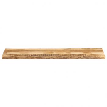 Tischplatte mit Baumkante 160x40x2,5 cm Raues Mango Massivholz