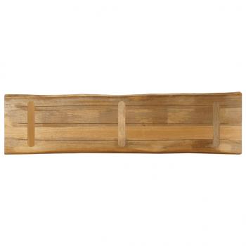 Tischplatte mit Baumkante 160x40x2,5 cm Raues Mango Massivholz